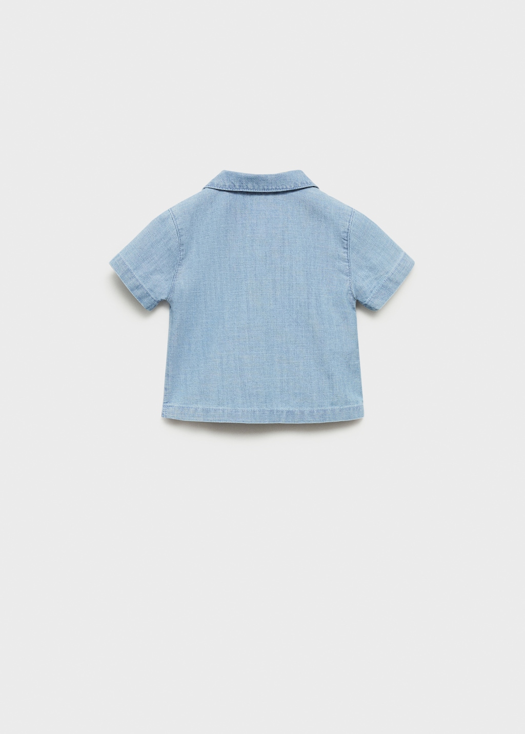 Cotton denim shirt - Reverse of the article