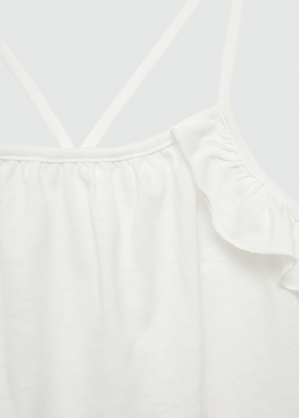 Ruffled strap t-shirt - Details of the article 8