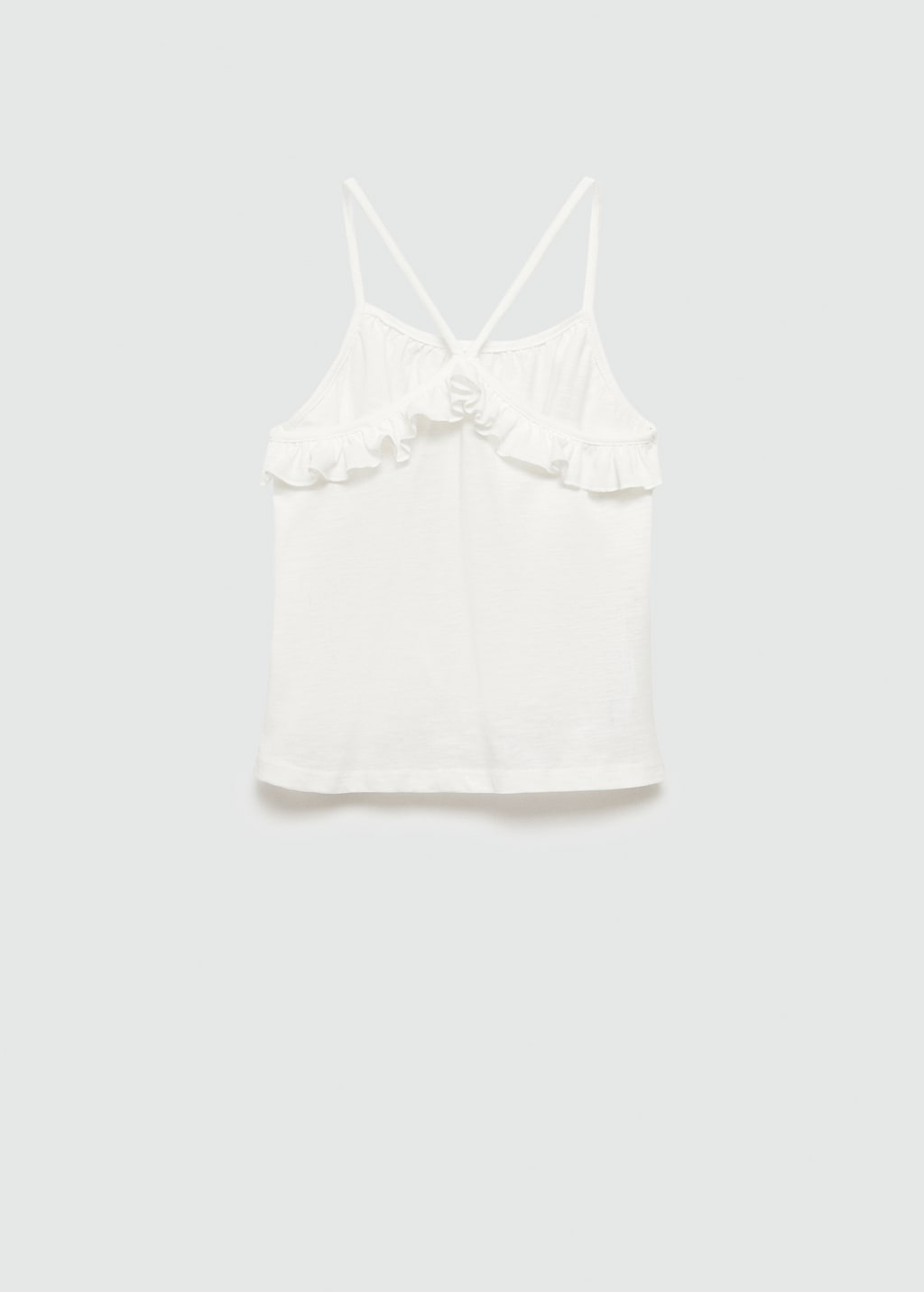 Ruffled strap t-shirt - Reverse of the article