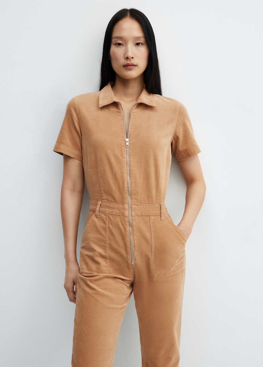 Side zip jumpsuit on sale