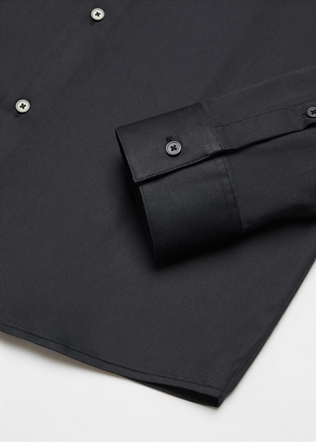 Super slim-fit poplin suit shirt - Details of the article 0