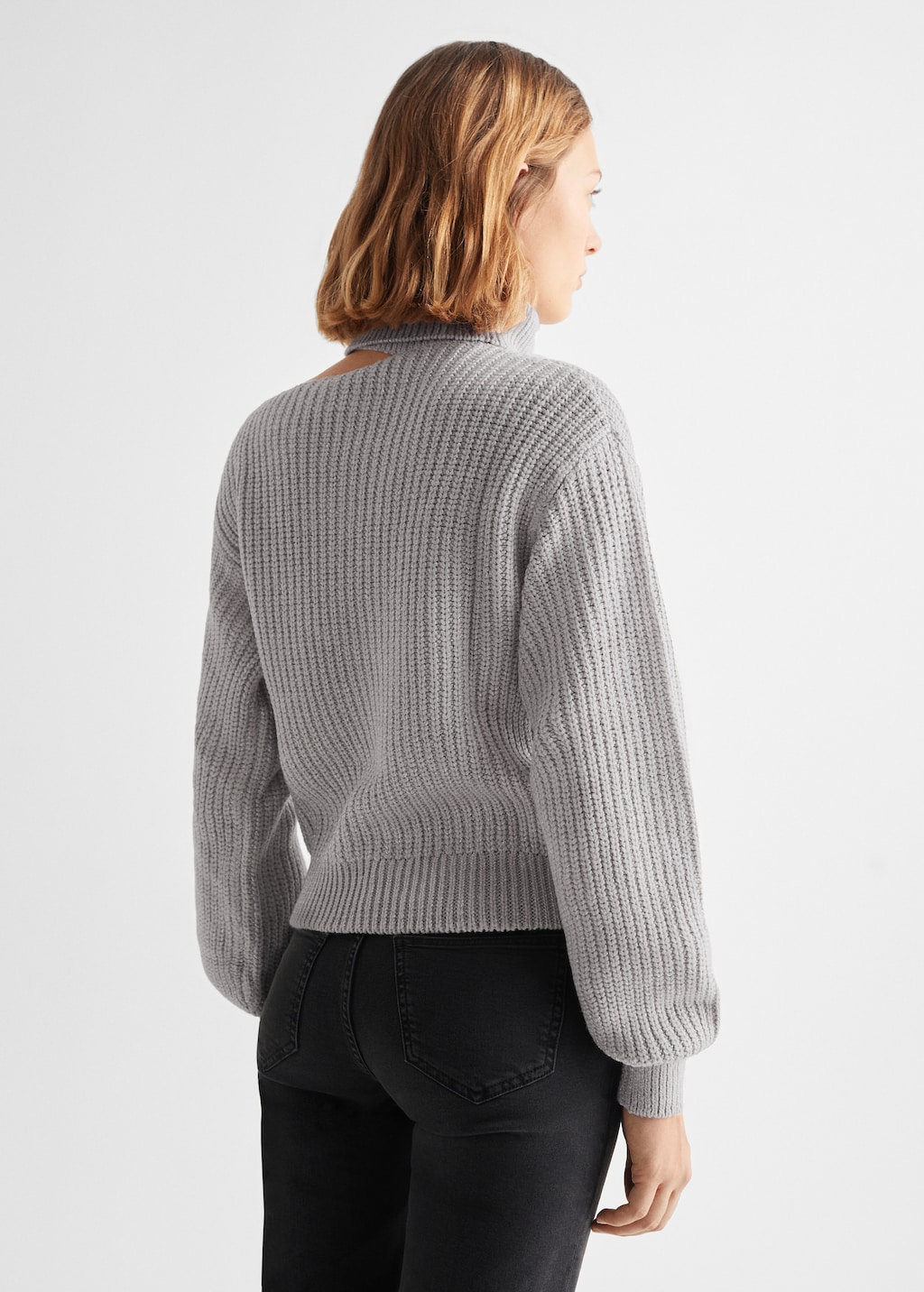 Turtleneck knit sweater - Reverse of the article