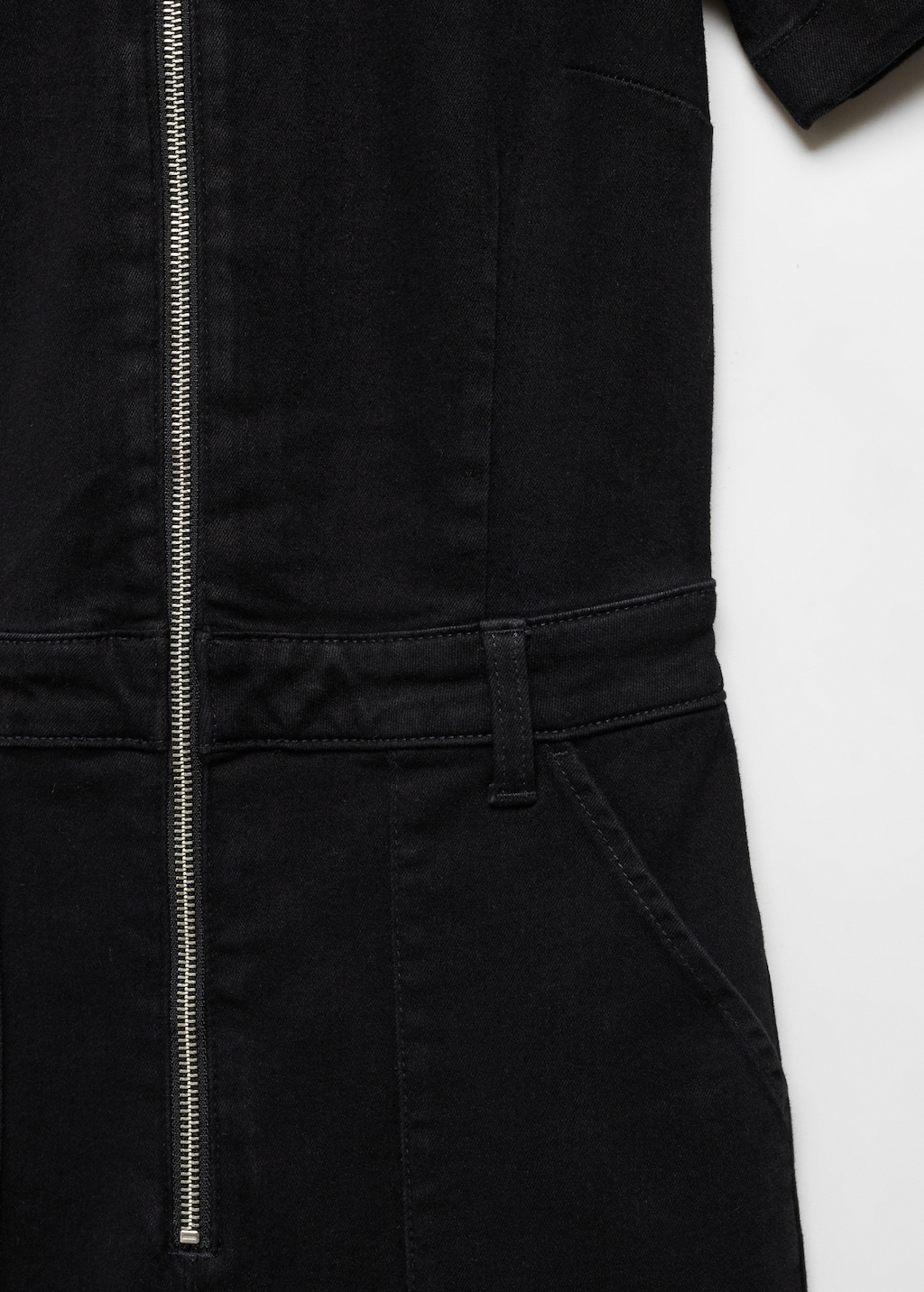 Denim zipper jumpsuit - Details of the article 8