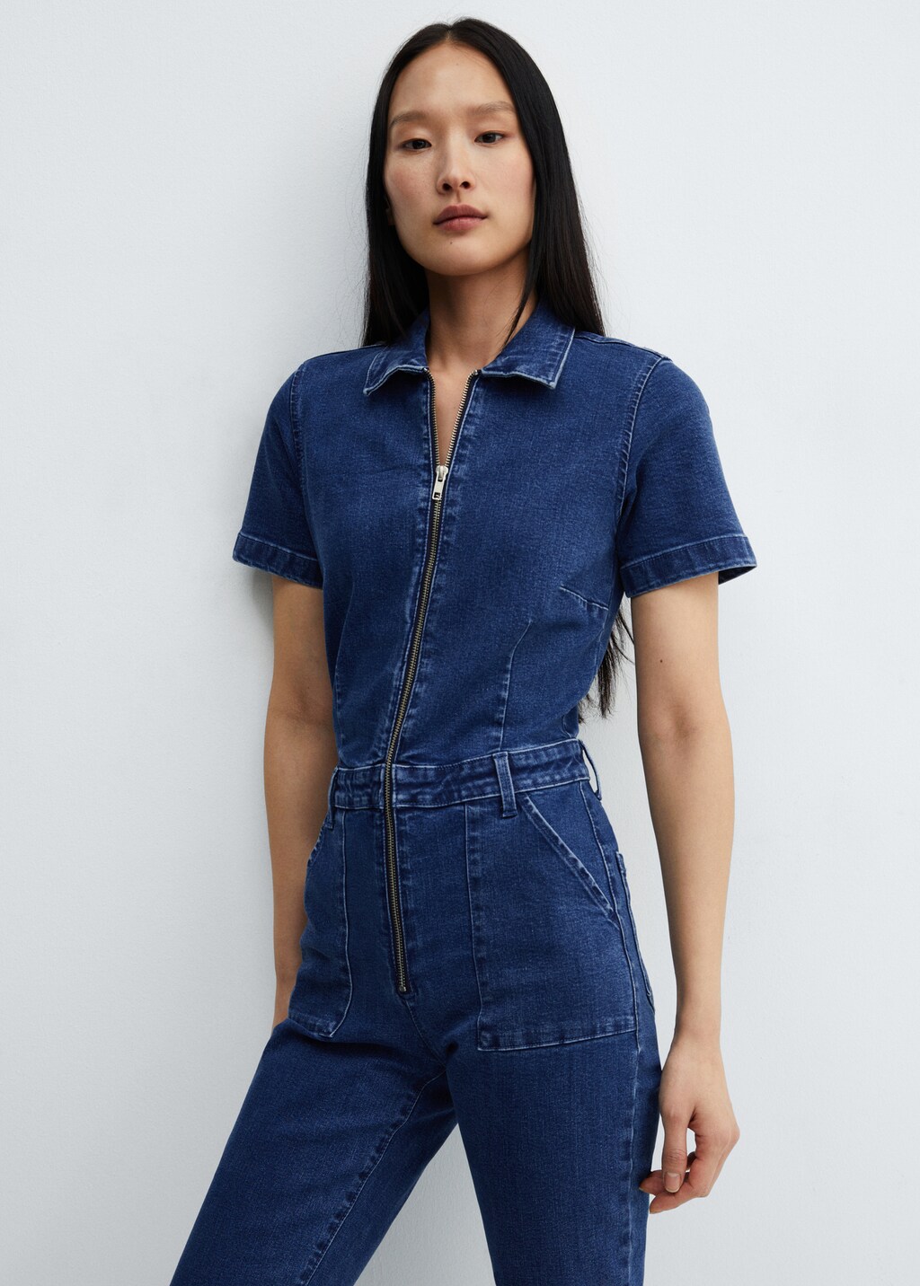 Denim store One-Piece Zip-Up Jumpsuit