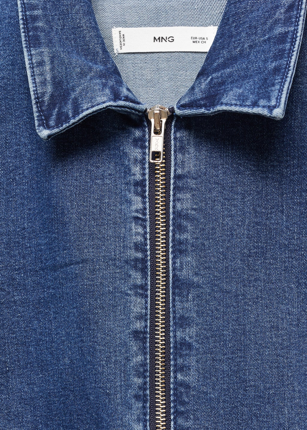 Denim zipper jumpsuit - Details of the article 8