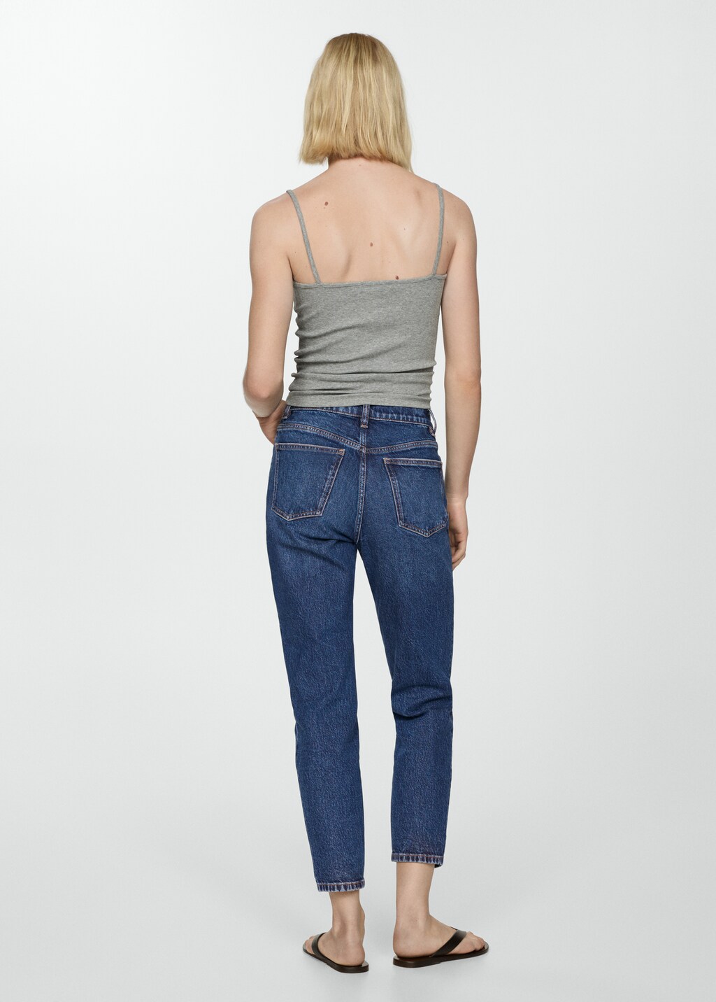 Comfort-Jeans mit hohem Bund Newmom - Rückseite des Artikels