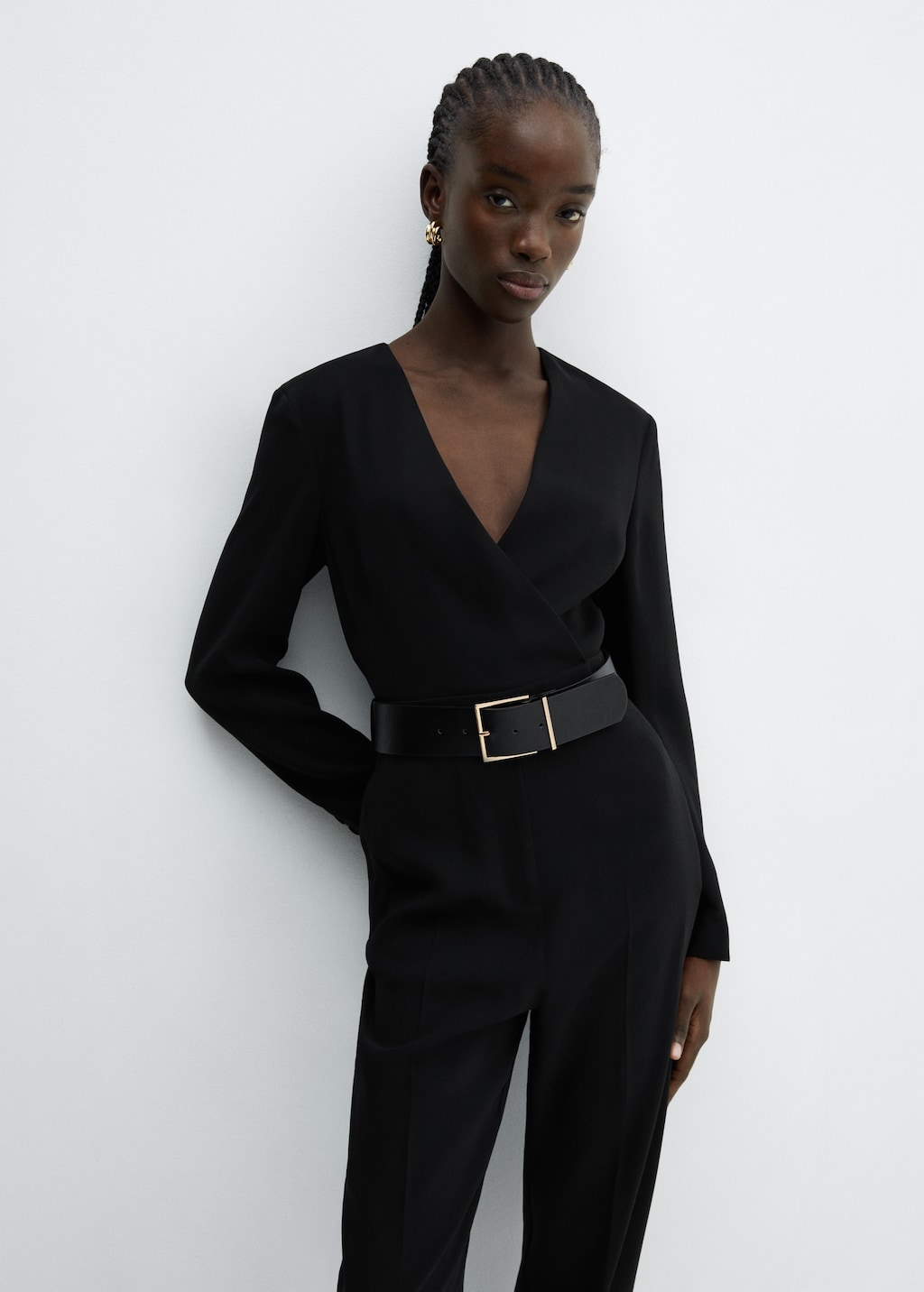 Belt wrap jumpsuit - Medium plane