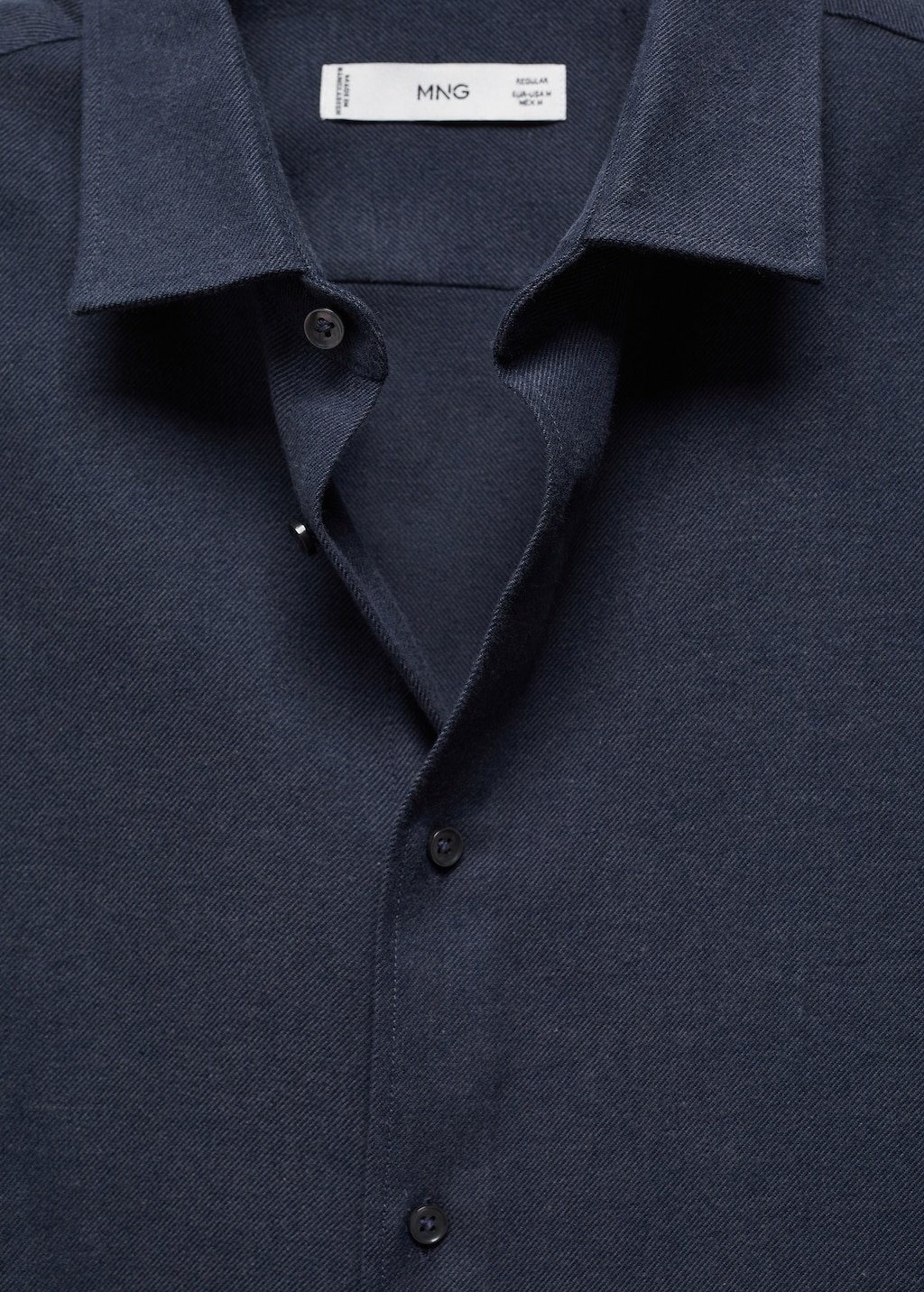 Twill flannel shirt - Details of the article 8