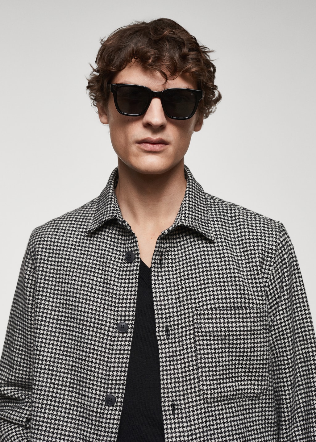 Houndstooth overshirt - Details of the article 1