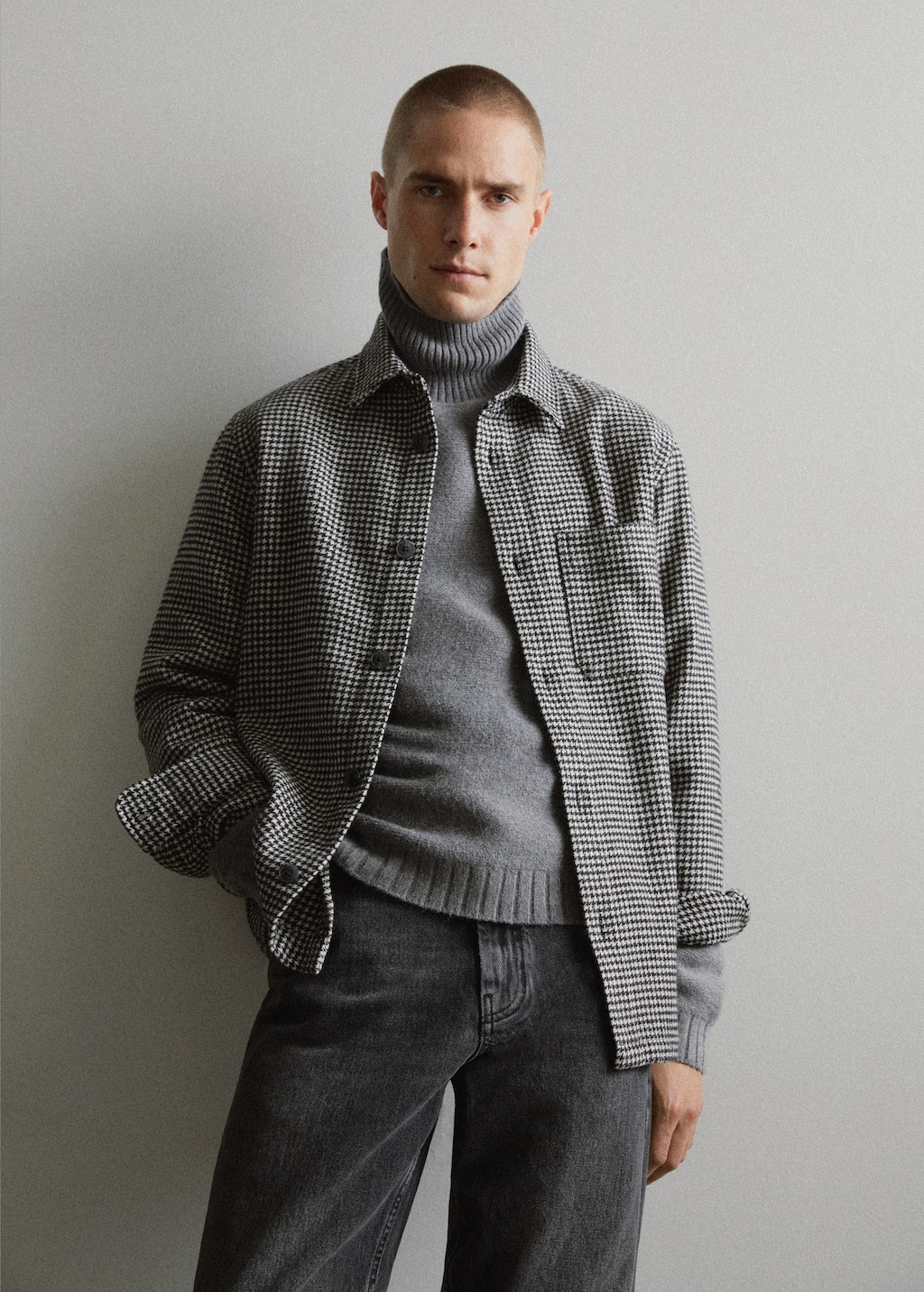 Houndstooth overshirt - Details of the article 6