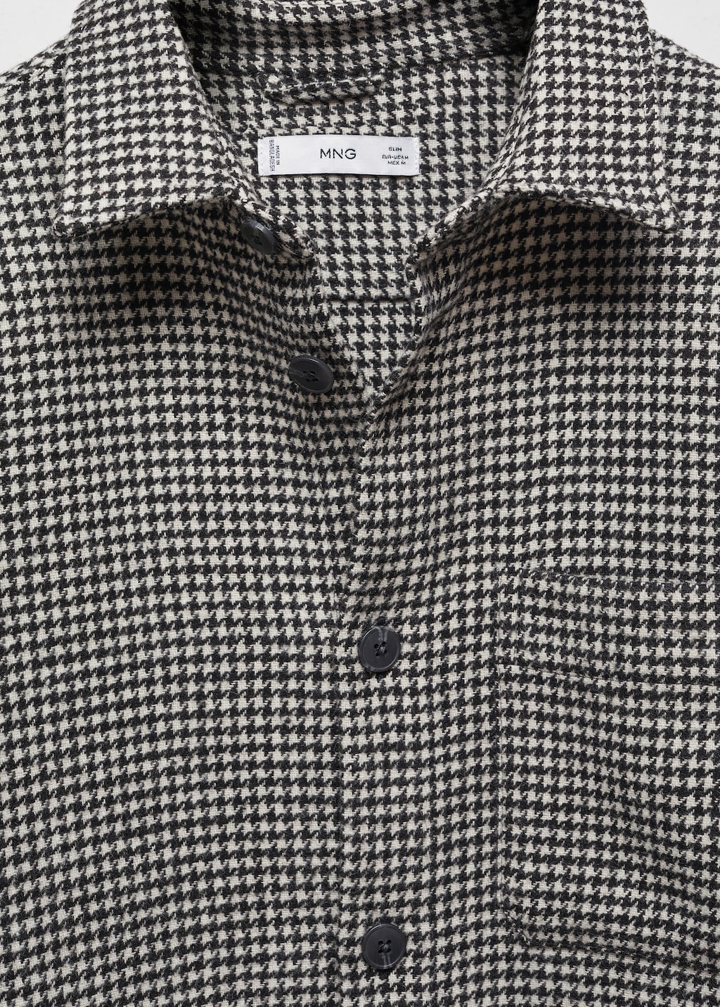 Houndstooth overshirt - Details of the article 8