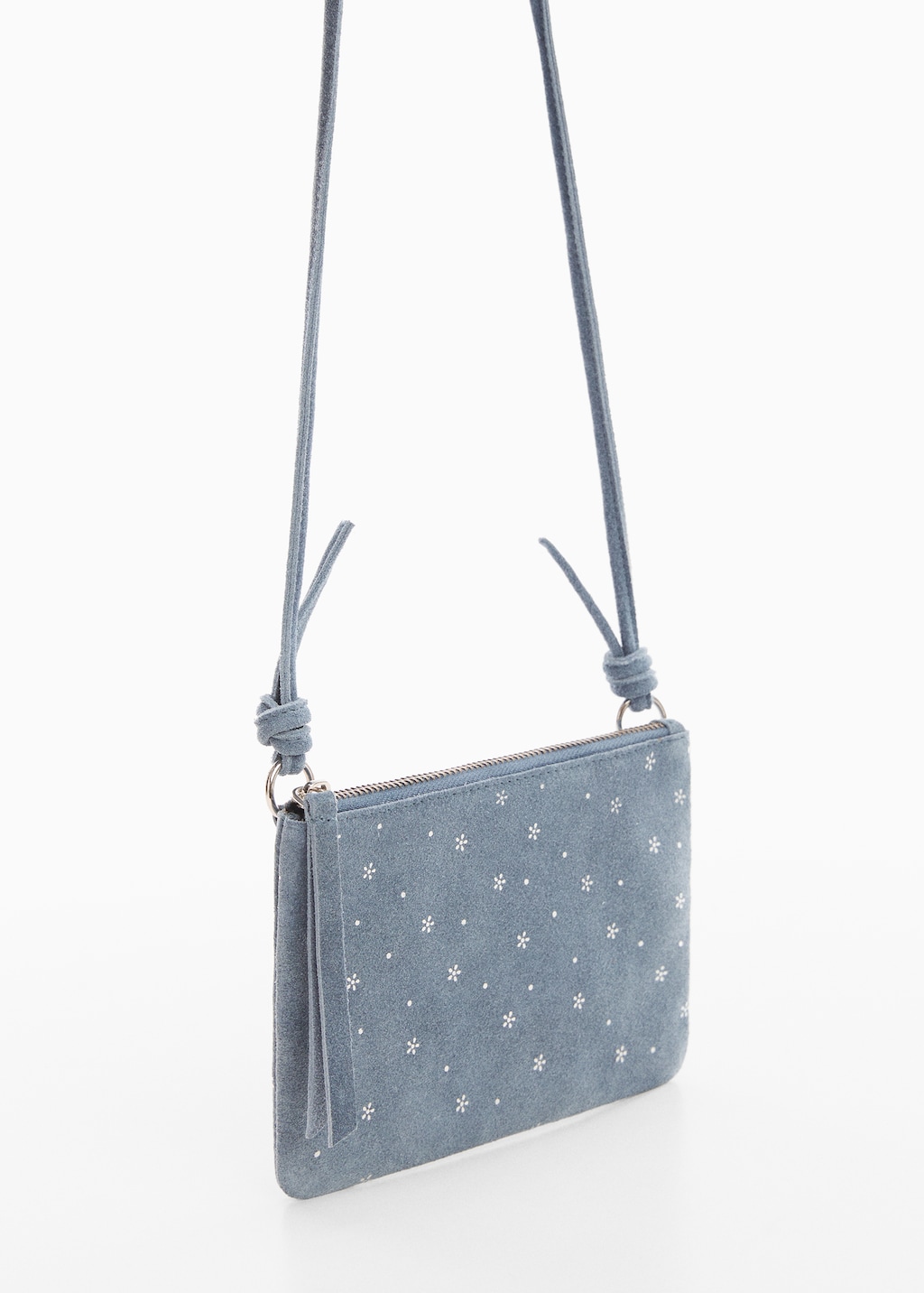 Printed leather bag - Medium plane