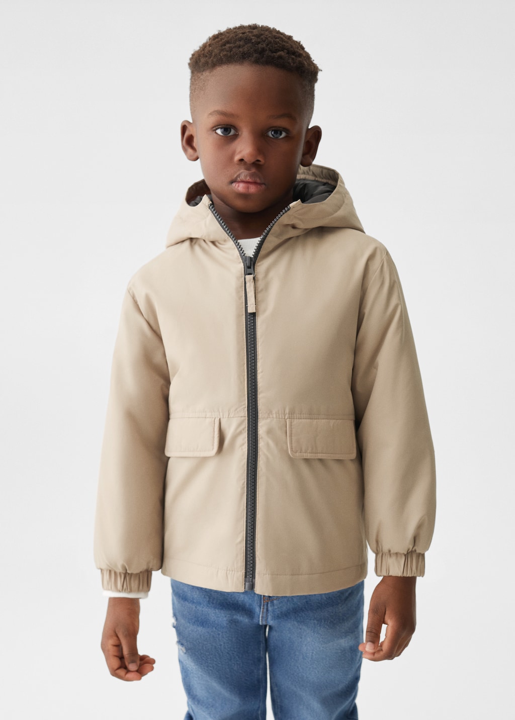 Hooded coat - Medium plane