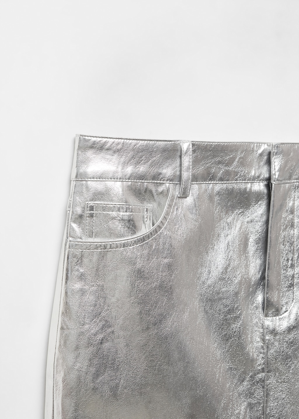 Metallic midi skirt - Details of the article 8