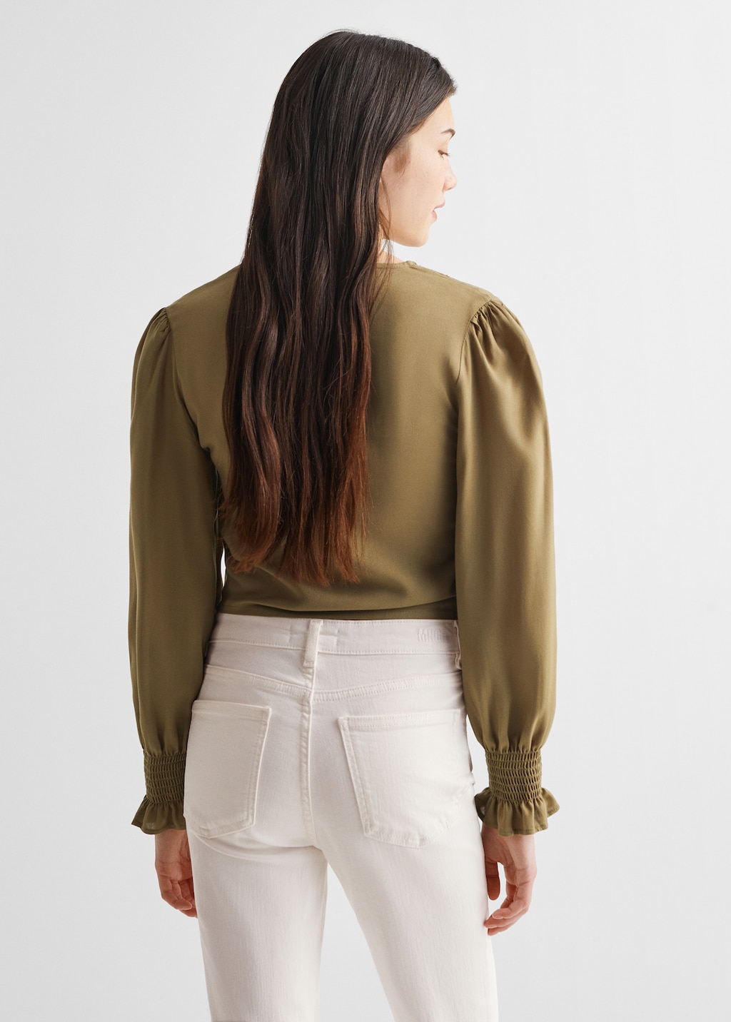 Ruched flowing blouse - Reverse of the article