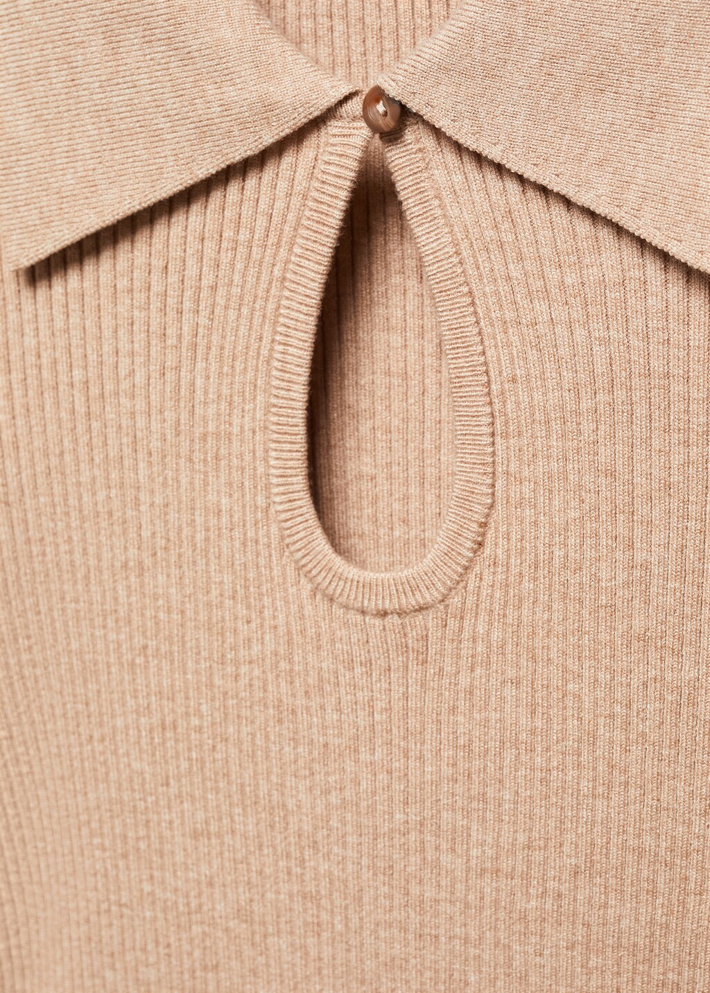 Polo neck opening sweater - Details of the article 8