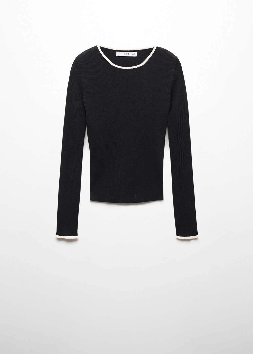 Contrast trim sweater - Article without model