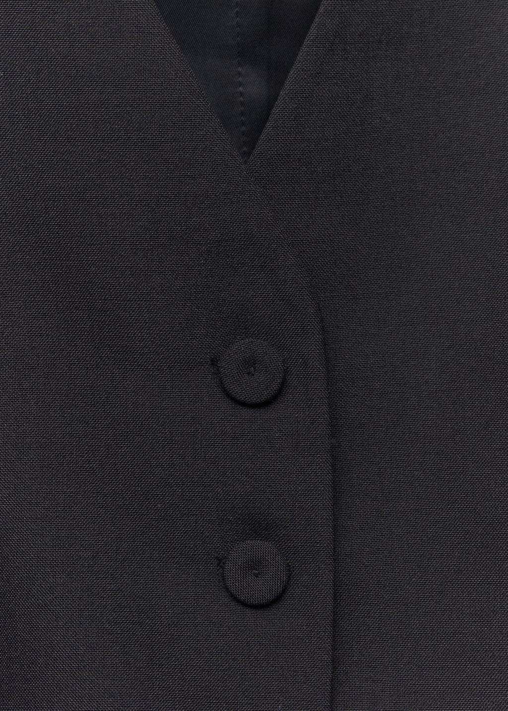 Check wool-blend suit waistcoat - Details of the article 8