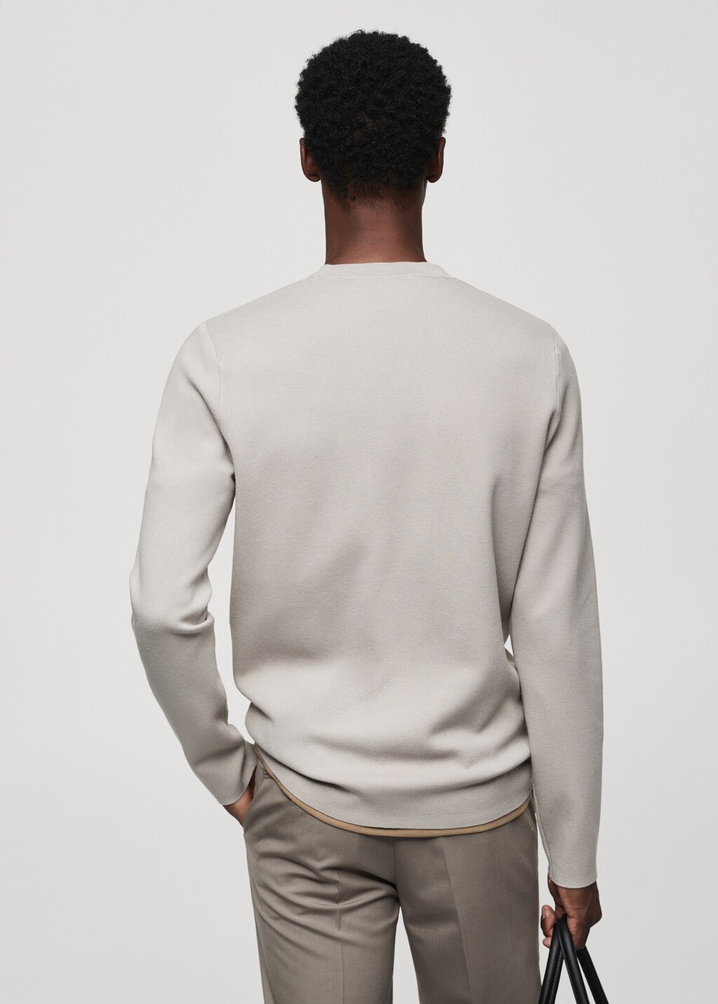 Thermoregulating fine-knit sweater - Reverse of the article