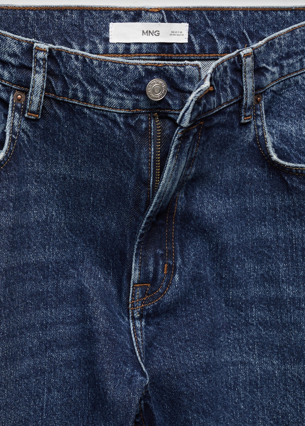 Regular-fit dark-wash jeans - Details of the article 8