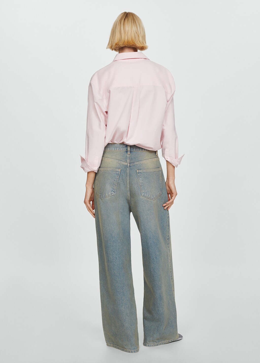 Low-rise loose-fit wideleg jeans - Reverse of the article