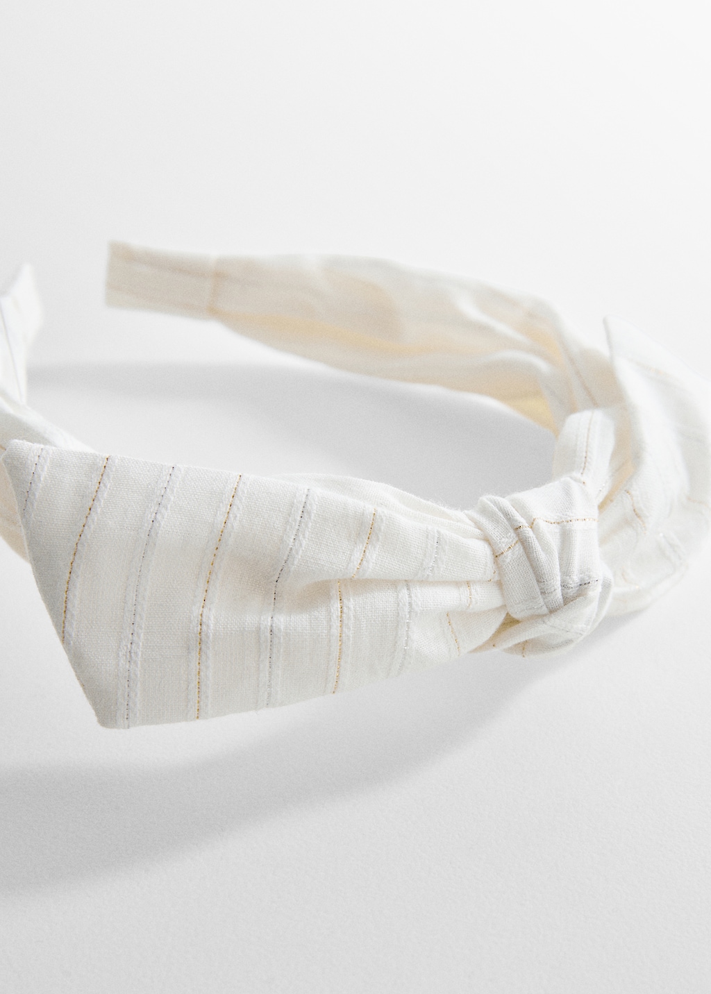 Striped headband with knot - Medium plane