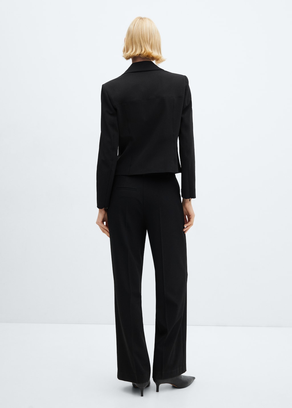 Low-waist wideleg trousers - Reverse of the article