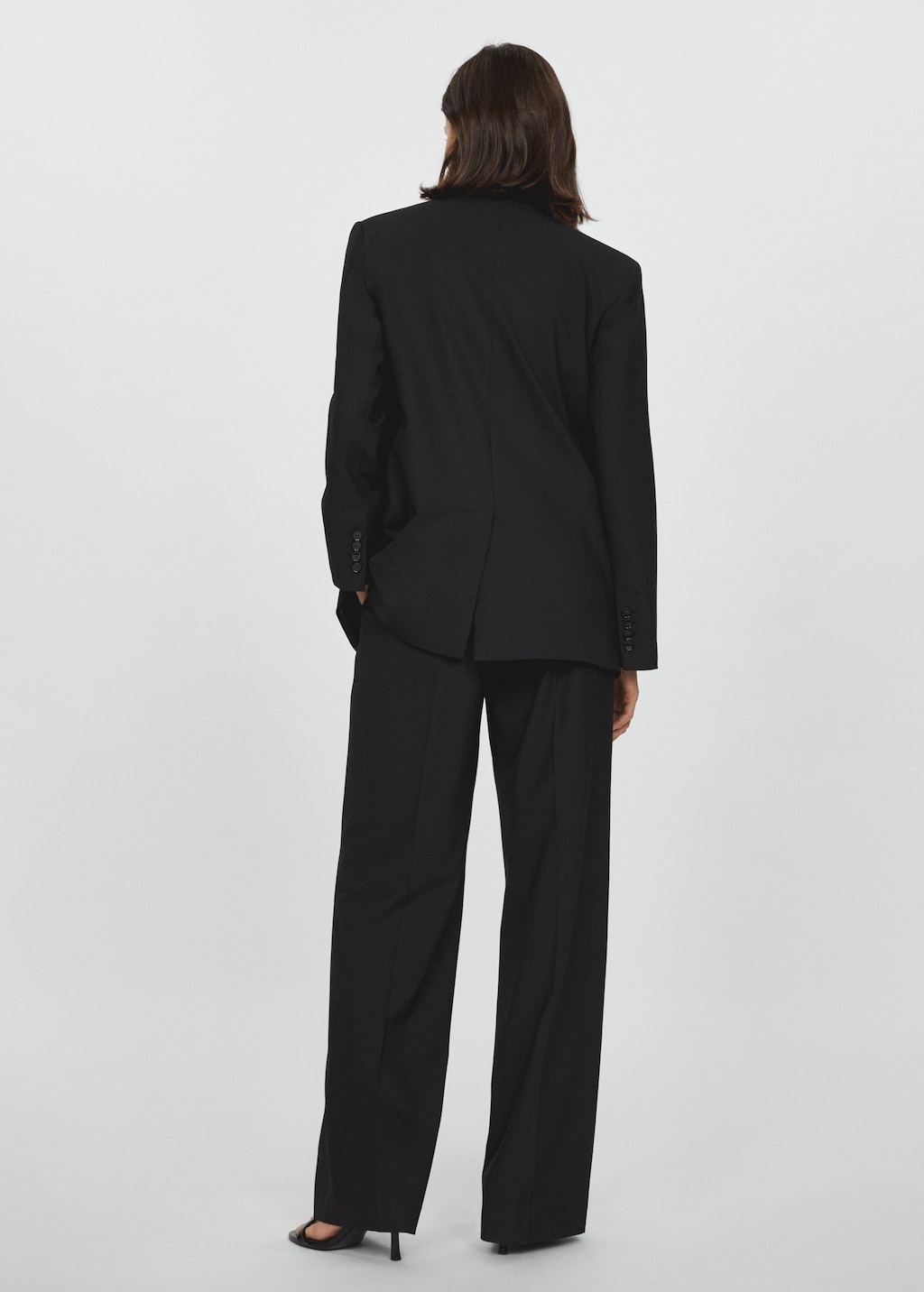 Wideleg suit trousers - Reverse of the article