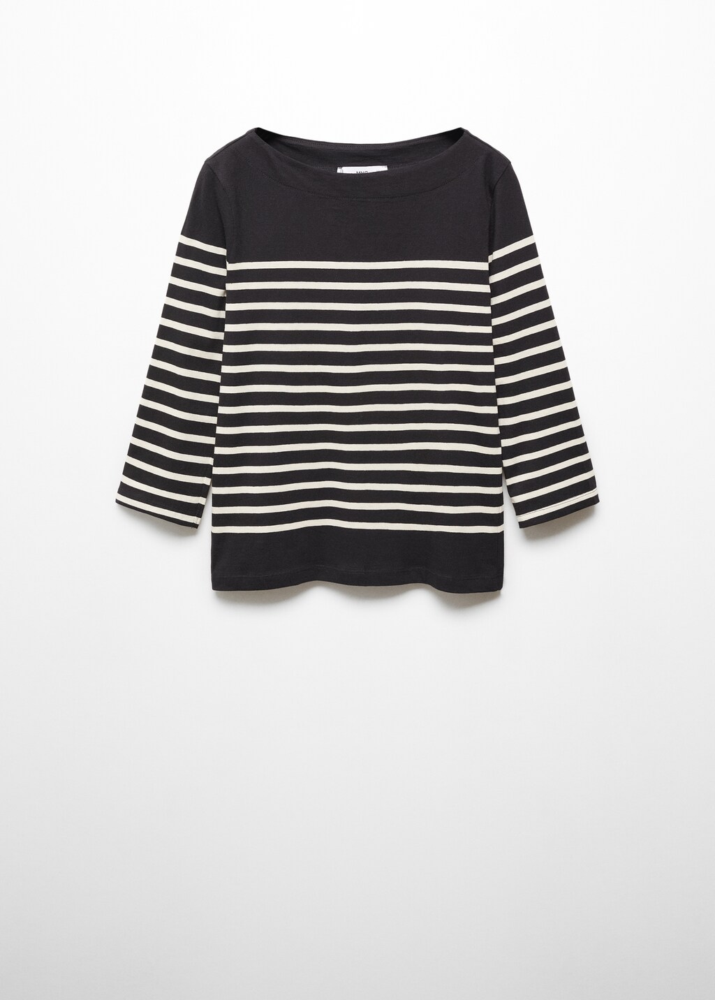 Striped boat-neck t-shirt - Article without model