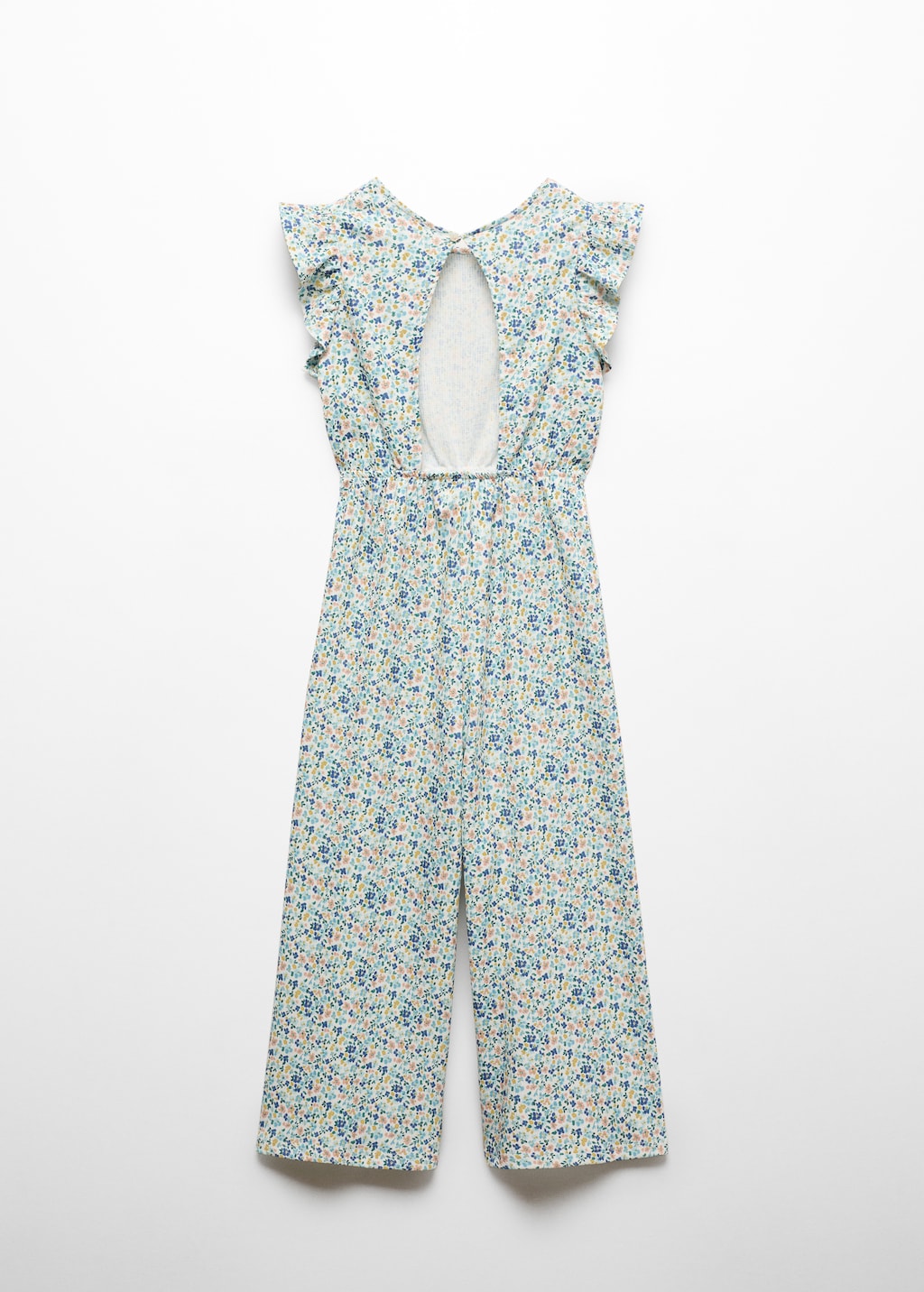 Printed jumpsuit with opening - Reverse of the article