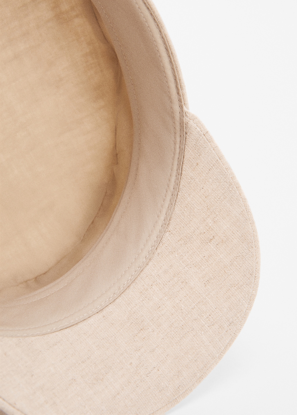 Linen-blend baker cap - Details of the article 2