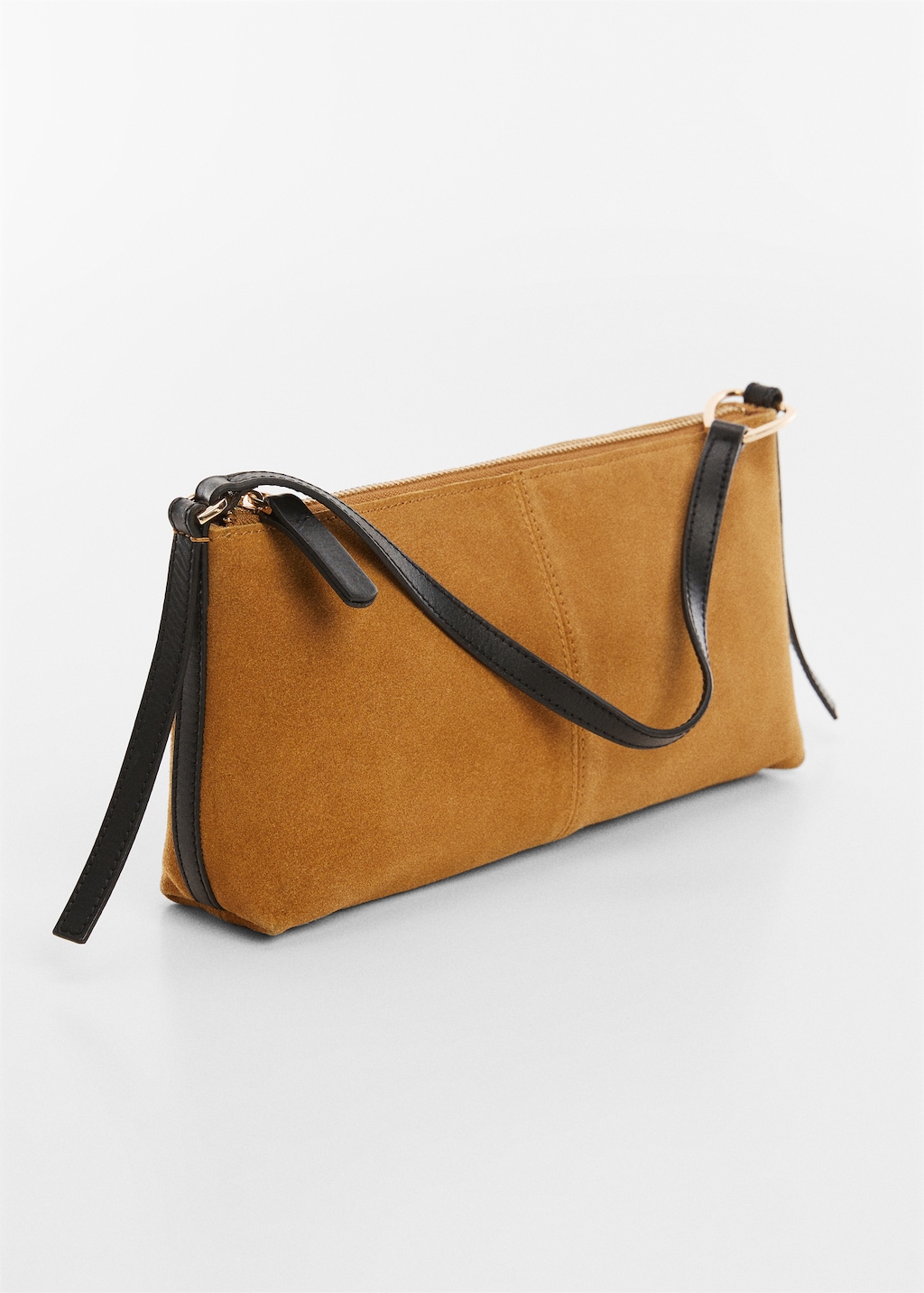 Leather shoulder bag - Medium plane