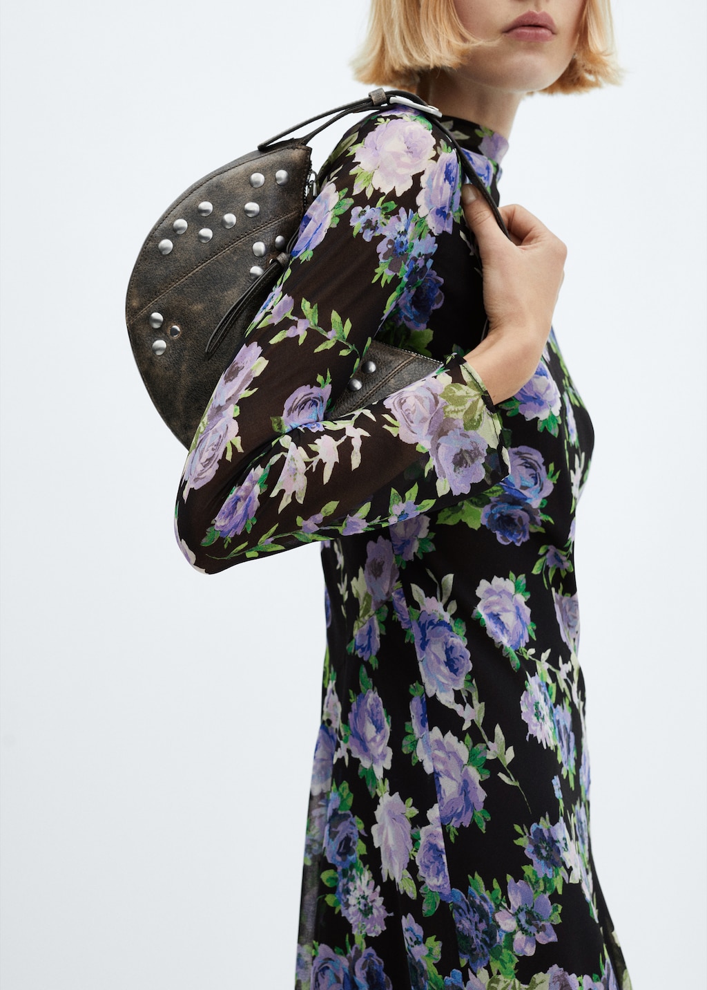 Asymmetrical floral dress - Details of the article 6