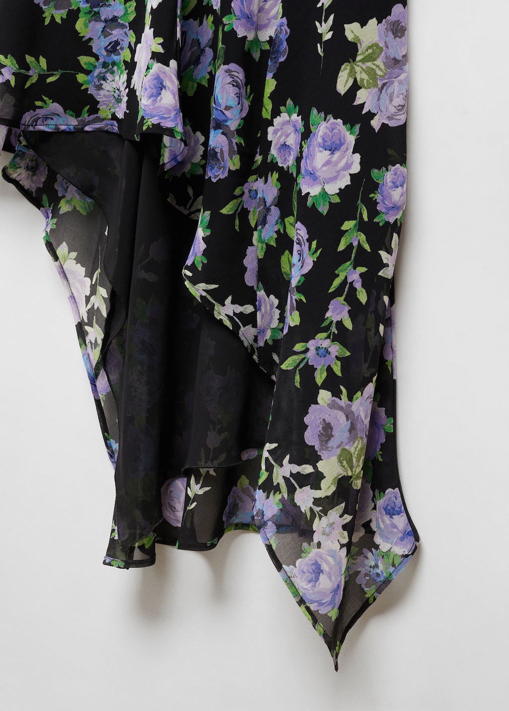 Asymmetrical floral dress - Details of the article 8