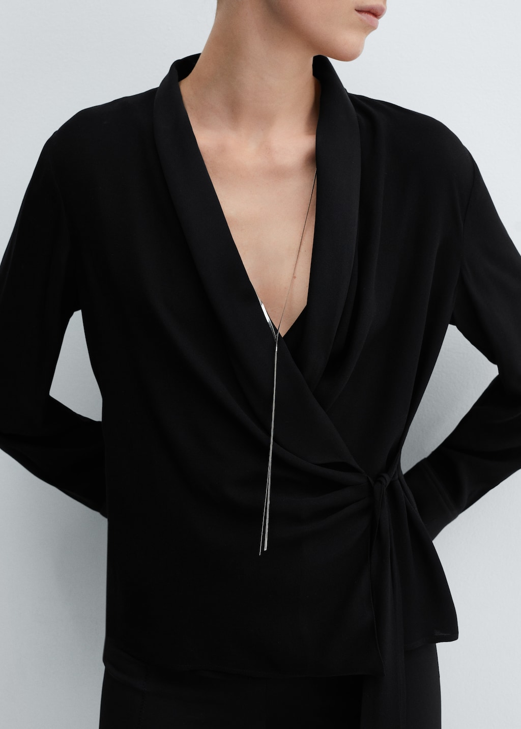 Blouse croisée nœud - Détail de l'article 1