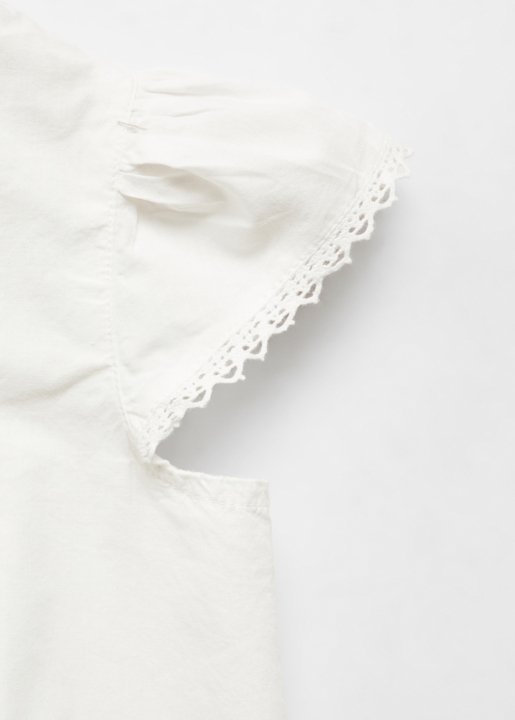 Embroidered cotton blouse - Details of the article 0