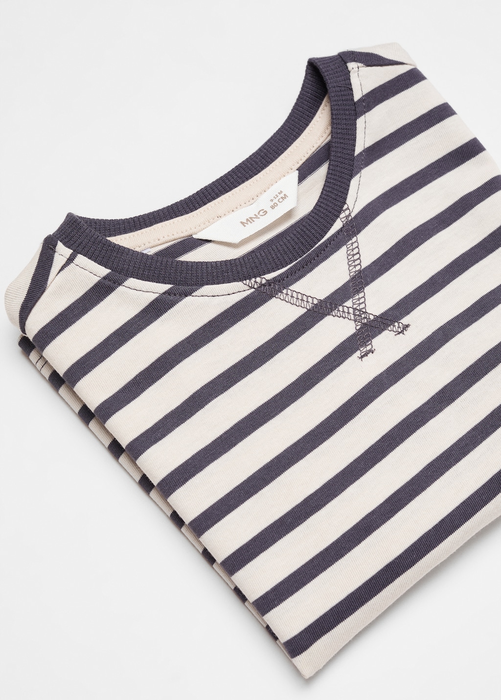 Striped cotton T-shirt - Details of the article 0