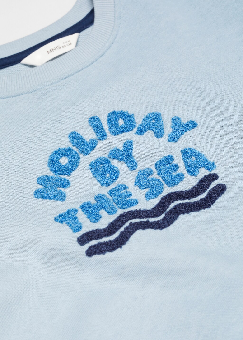 Textured message sweatshirt - Details of the article 0