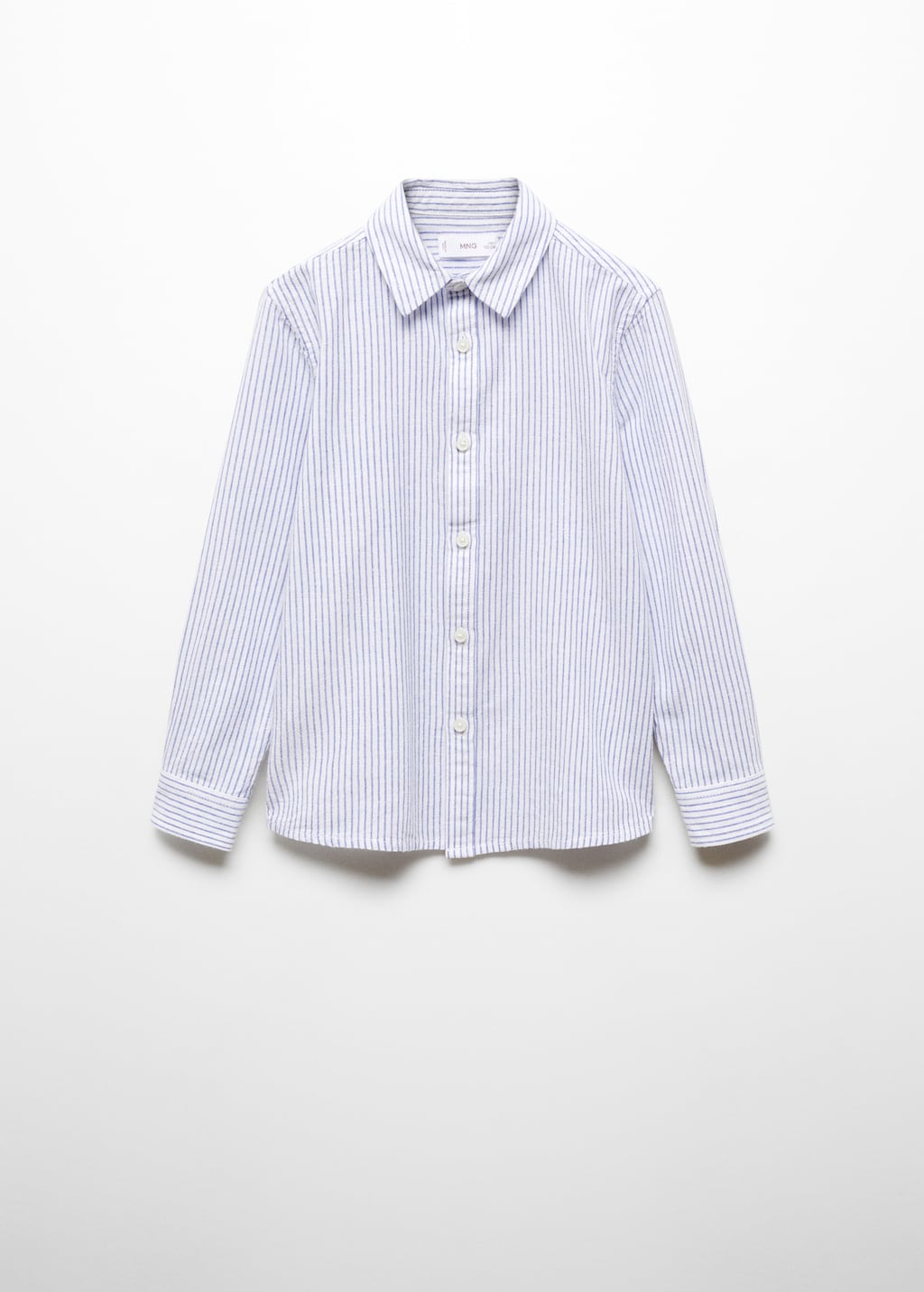 Striped linen-blend shirt - Article without model