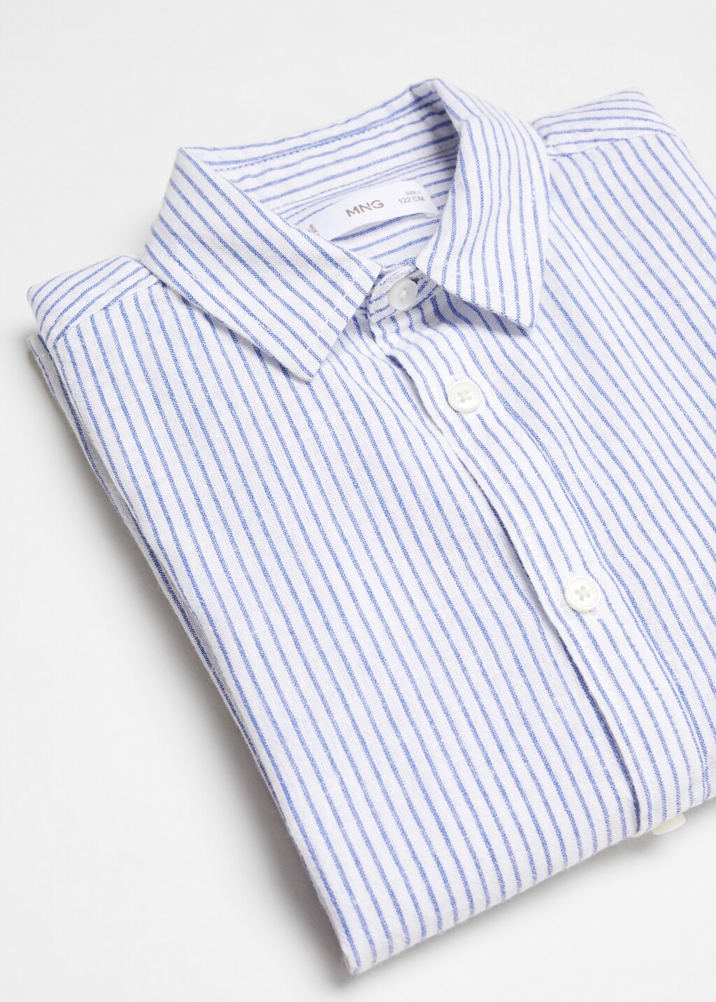 Striped linen-blend shirt - Details of the article 8