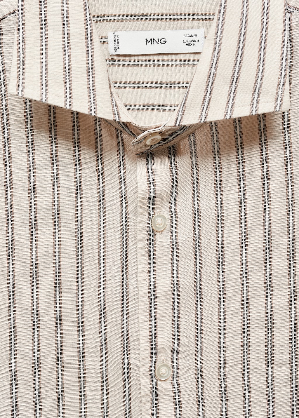 Linen Tencel-blend striped shirt - Details of the article 8