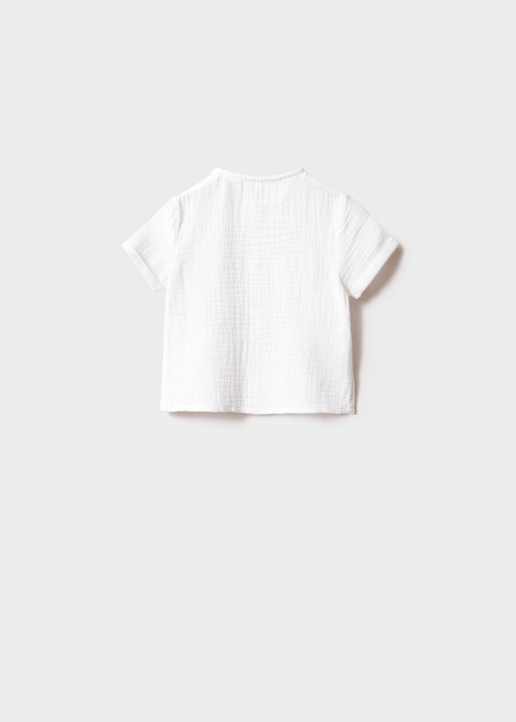 Buttoned cotton shirt - Reverse of the article