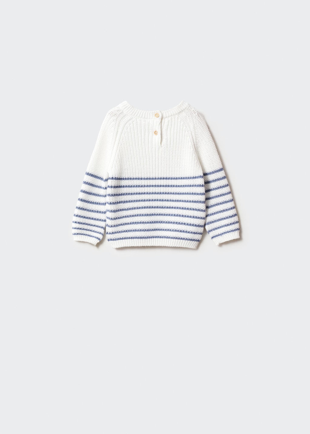 Knit striped sweater - Reverse of the article