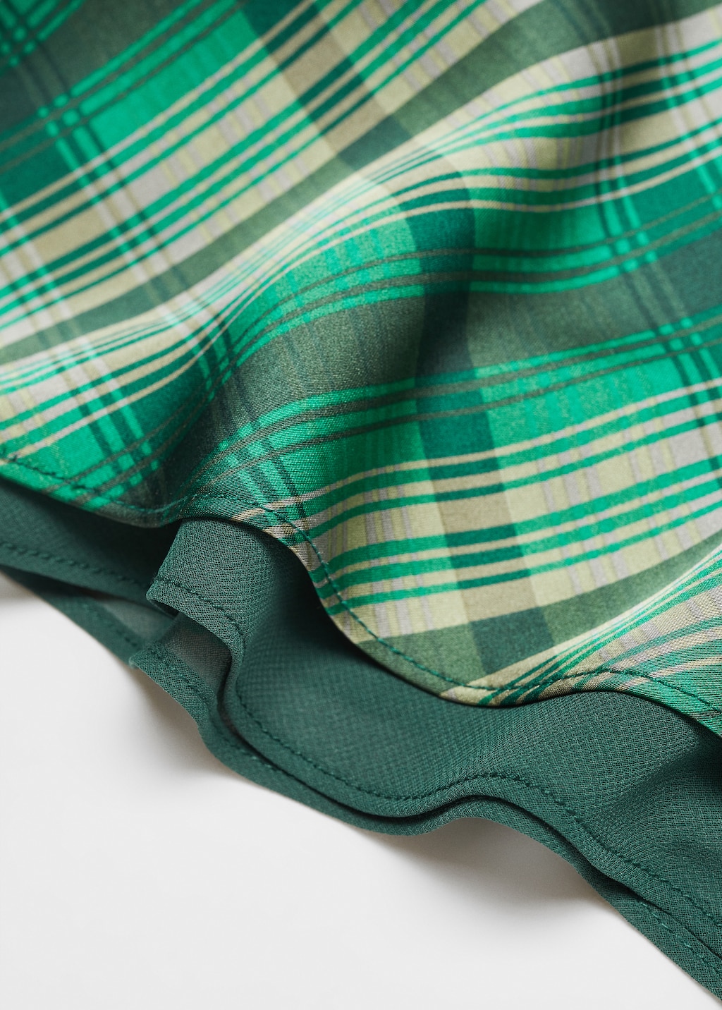 Satin check skirt - Details of the article 8