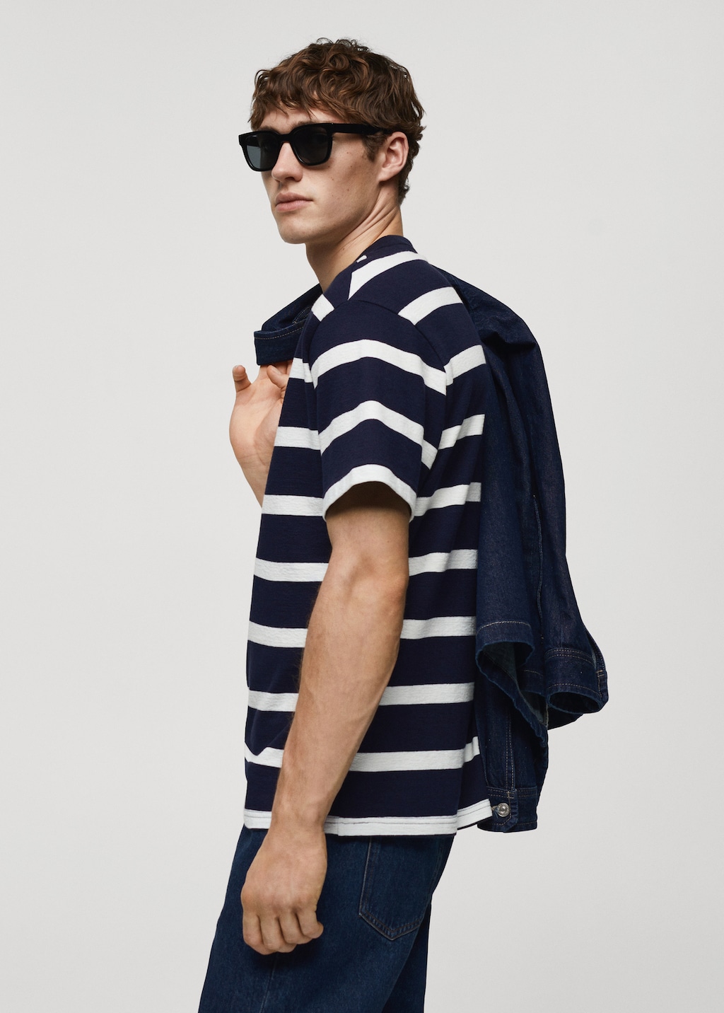 100% cotton stripe-print t-shirt - Details of the article 2