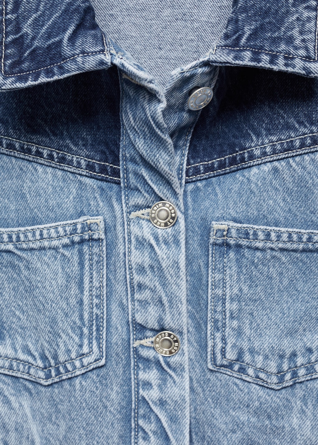 Blouson en jean bicolore - Détail de l'article 8