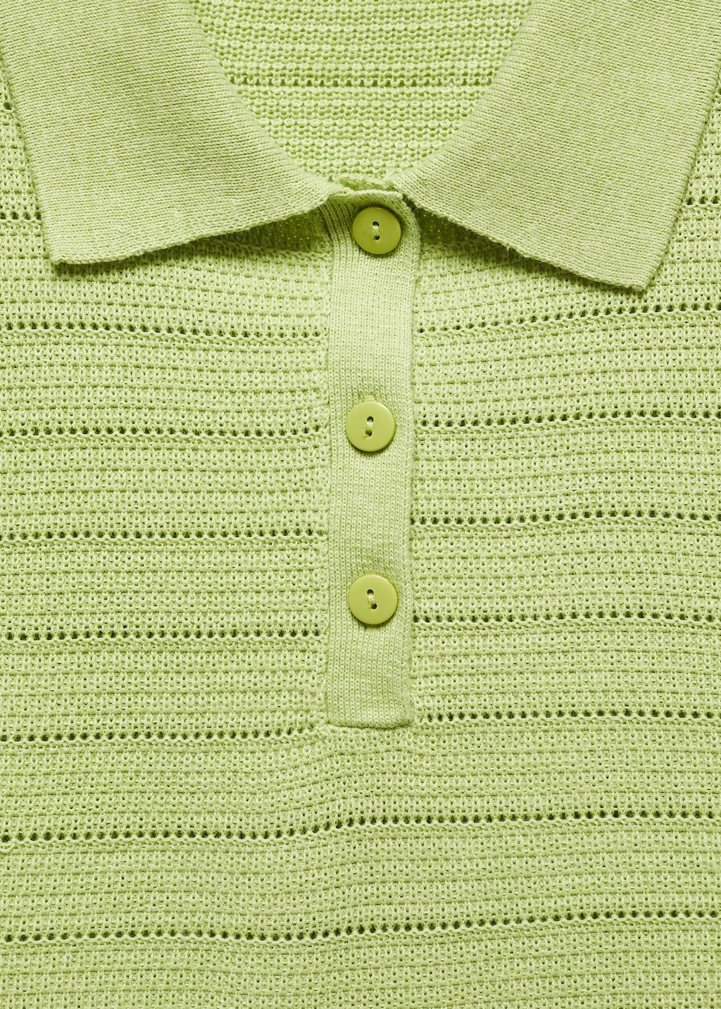 Short-sleeved polo-neck sweater - Details of the article 8