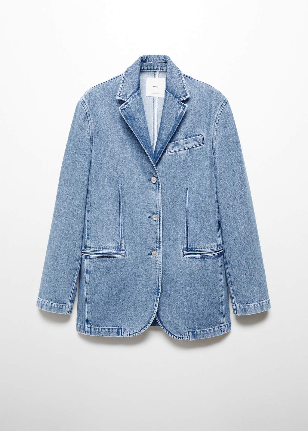 Denim jacket with buttons - Article without model