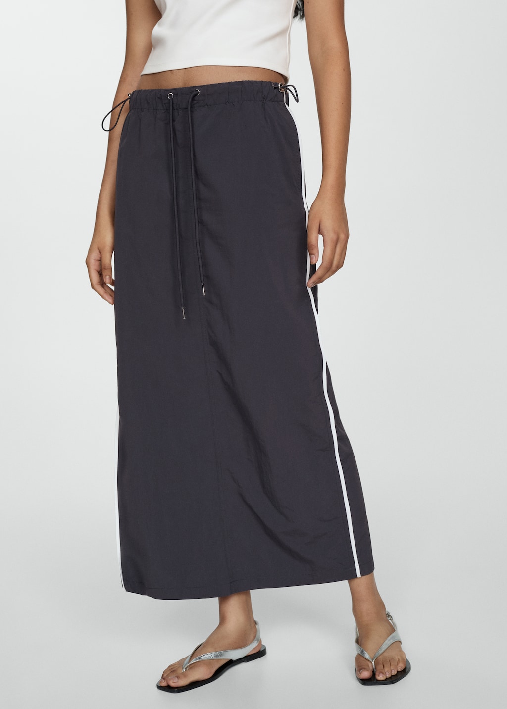 Parachute skirt with side zip - Medium plane