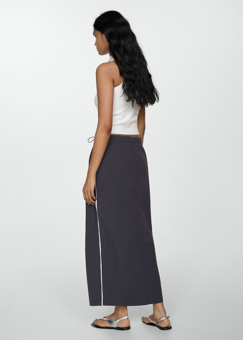 Parachute skirt with side zip - Reverse of the article